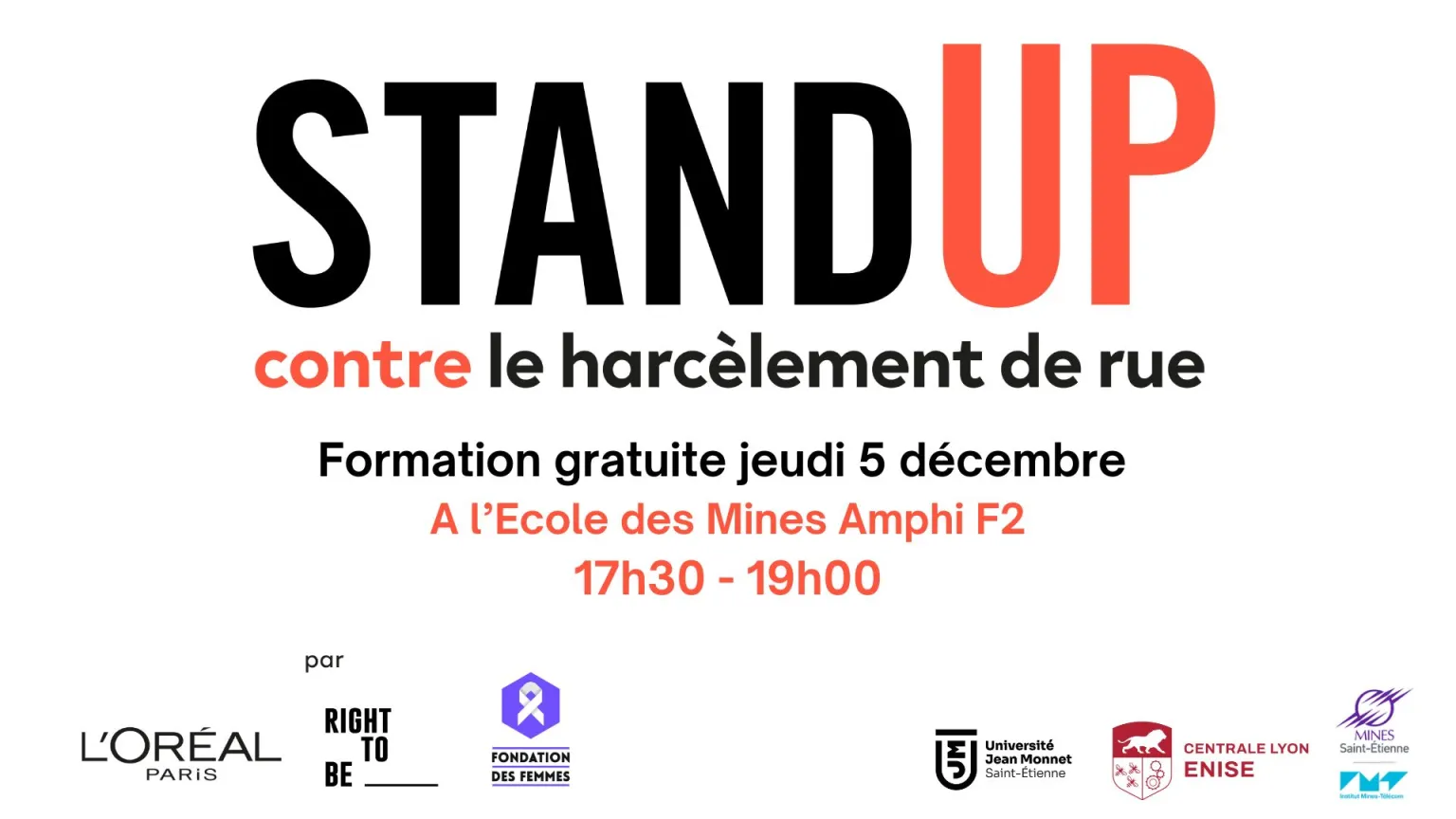 Formation Gratuite contre le harcèlement de rue